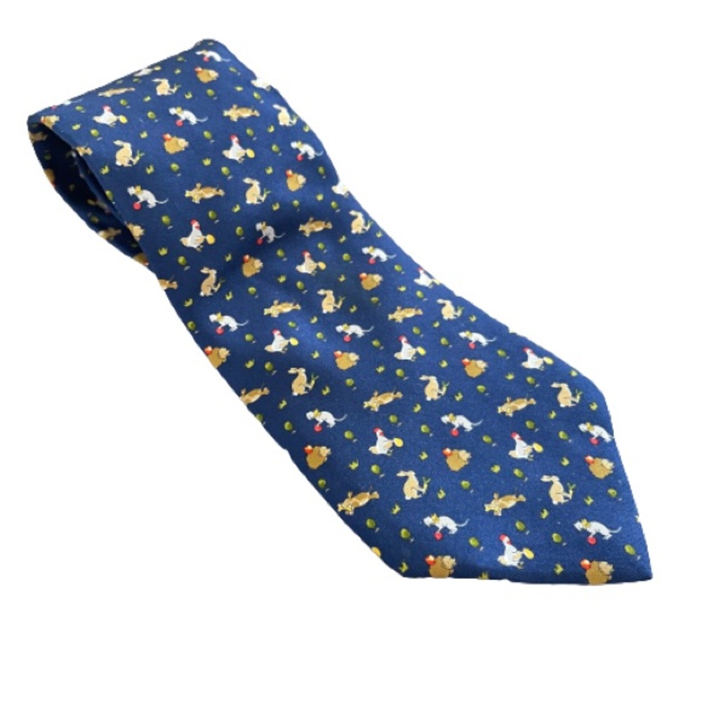 Salvatore Ferragamo Animal Bunny chicken Hedgehog Men’s Neck Tie